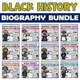Black History Month Biography Unit Lesson Activities Bundle