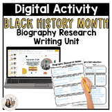 Black History Month Research Digital Activity + Biography 