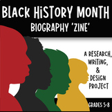 Black History Month | Biography ZINE | Research, Writing, 