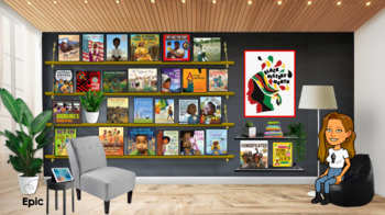 Preview of Black History Month - Bitmoji Classroom Library (Youtube Read Alouds)