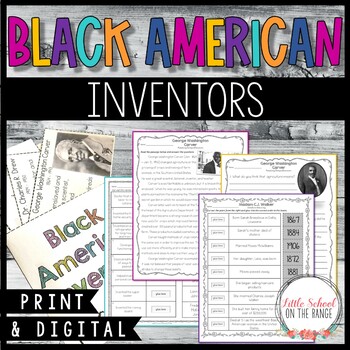 Preview of Black History Month | Black American Inventors | Print and Digital