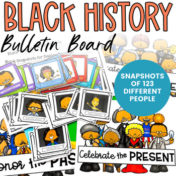 Preview of Black History Month Bulletin Board Snapshot Set for 123 Influential Individuals