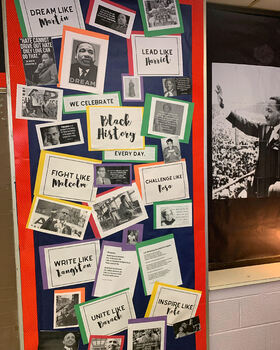 Preview of Black History Month Bulletin Board