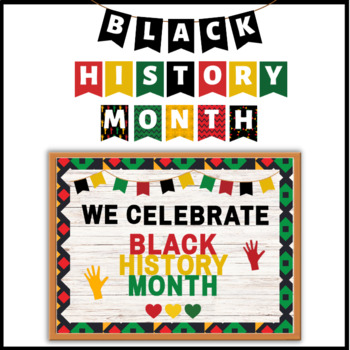 Preview of Black History Month Bulletin Board: Banners, Door decorations & poster