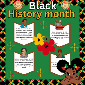 Preview of Black History Month Bulletin Board Biography Research