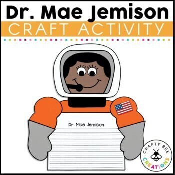 Preview of Dr. Mae Jemison Craft Womens Black History Month Bulletin Board Art Activities