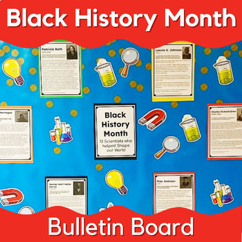 Preview of Black History Month Bulletin Board Decor - Poster Set for Any Science Class