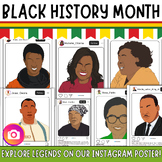 Black History Month Bulletin Board Instagram Poster Black 