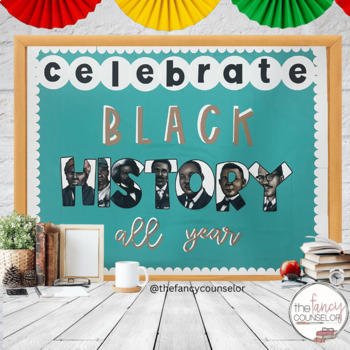 Preview of EASY Black History Month Bulletin Board Kit