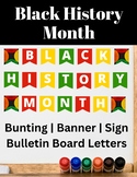 Black History Month Bulletin Board Letters Bunting Sign Ba