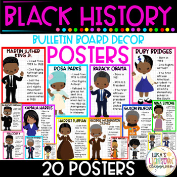 Preview of Black History Month Bulletin Board Posters