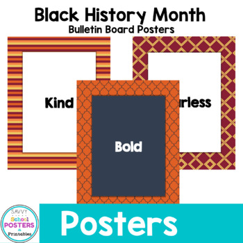 Preview of Black History Month Bulletin Board Posters (Celebrate African American Culture)