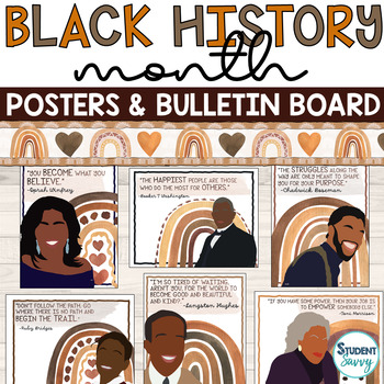 Preview of Black History Month Bulletin Board Door Decorations Decor Posters Ideas Art