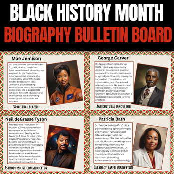 Preview of Black History Month Bulletin Board Scientists  | Black History Month Scientists