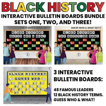 Preview of Black History Month Bulletin Boards | Interactive | BUNDLE