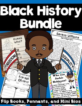 Preview of Black History Month Bundle:  24 Famous African-Americans