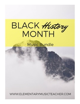 Preview of Black History Month Bundle: 6 activities, songs (Spirituals, Martin Luther King)