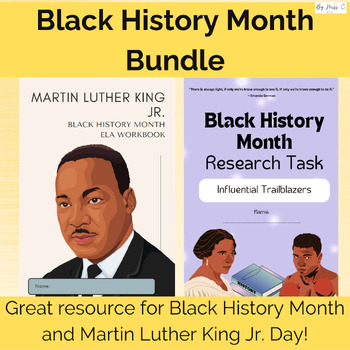 Preview of Black History Month Bundle: ELA activities for Black History Month