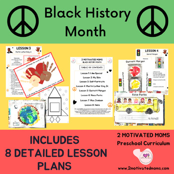Preview of Black History Month Bundle,Holiday,Activities,MLK Jr,Preschool,Kindergarten