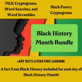 Black History Month Bundle Poetry Cryptograms Word Puzzles