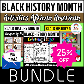 Preview of Black History Month Bundle - Posters & Coloring Pages & Fun Quilt Pack