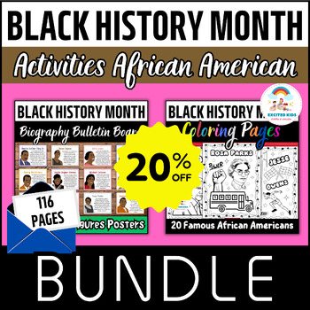 Preview of Black History Month Bundle - Posters & Coloring Pages Pack