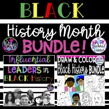 Preview of Black History Month Bundle - Printable and Digital Options