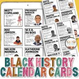 Black History Month, Calendar Pocket Chart Cards, Historic