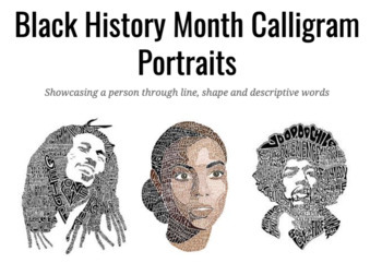 Preview of Black History Month Calligram Art