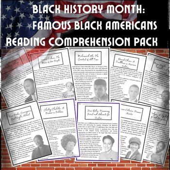 Preview of Black History Month: Celebrating Black Americans Reading Comprehension Bundle
