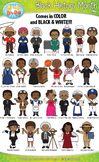 Black History Month Characters Clipart {Zip-A-Dee-Doo-Dah 