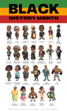 Black History Month Characters Clipart