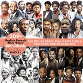 Black History Month Characters Clipart Bundle Bulletin Boa