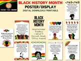 Black History Month, Class Poster Display/Bundle, Inclusiv