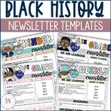 February | Black History Month Editable Classroom Newslett