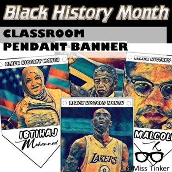 Preview of Black History Month Classroom Pendant Banner