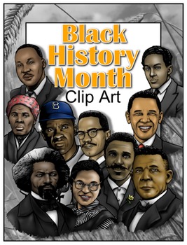 Preview of Black History Month Clip Art (Commercial Use)