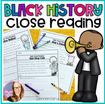 Preview of Black History Month Close Reading (K-2)