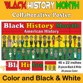 Black History Month Collaborative Coloring Poster - Celebr