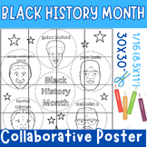 Black History Month Famous Faces Collaborative Poster Art-