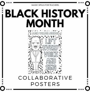 Preview of Black History Month Collaborative Poster - Lift Every Voice and Sing - 2 SIZES!