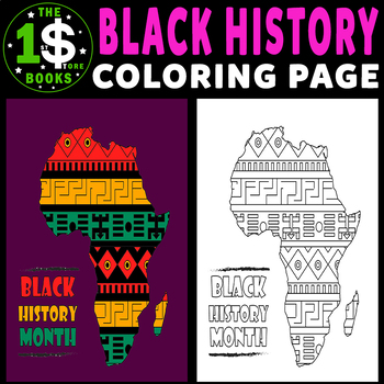 Preview of Black History Month Coloring Page | 01 February Holiday Coloring Sheet