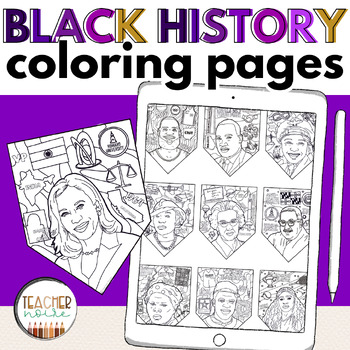 Preview of Black History Month | Coloring Page, Sheet, Bulletin Board, Activities, Decor