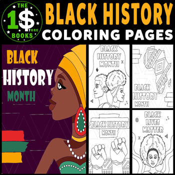 Preview of Black History Month Coloring Pages | 01 February Holiday Coloring Sheets