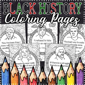 Black History Month Coloring Pages Worksheets Teaching Resources Tpt