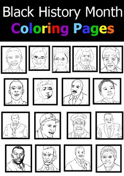 Preview of Black History Month (Coloring Pages + Writing Activities)