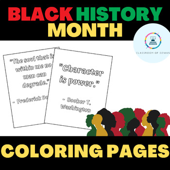 Preview of African American Month Coloring Pages | Black History Coloring Sheets