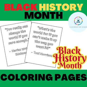 Black History Month Coloring Pages - African American History Coloring 