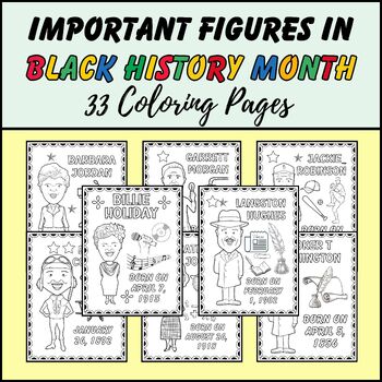 Preview of Black History Month Coloring Pages - Black History Month Coloring Sheets