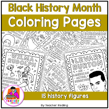 Preview of Black History Month Coloring Pages | Black History Month Heroes Coloring Sheets